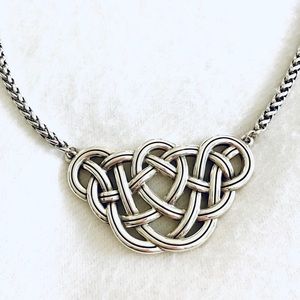 NEW Brighton Interlok Unity Silver Necklace